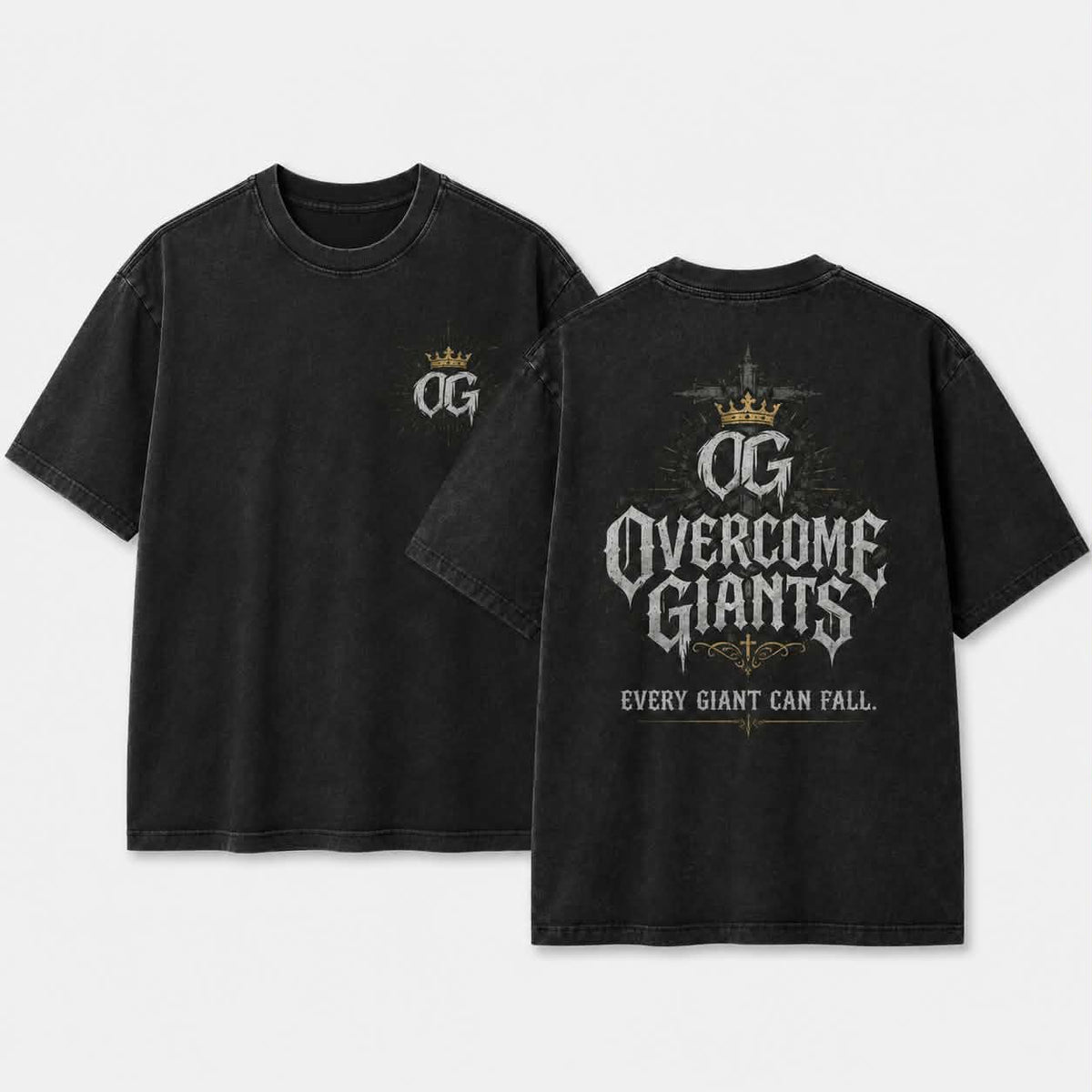 Every Giant Can Fall Distressed T-shirt
